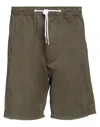 Liu •jo Man Man Shorts & Bermuda Shorts Military Green Size 26 Cotton In Green