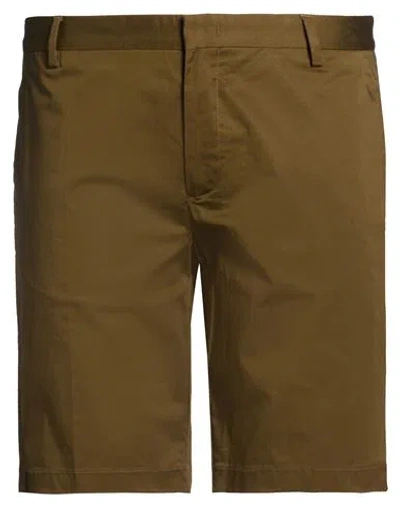 Liu •jo Man Man Shorts & Bermuda Shorts Military Green Size 28 Cotton, Elastane In Brown