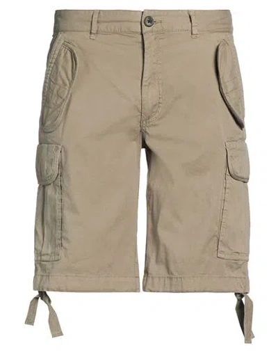 Liu •jo Man Man Shorts & Bermuda Shorts Military Green Size 30 Cotton, Elastane In Brown