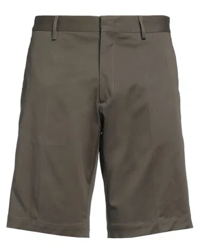 Liu •jo Man Man Shorts & Bermuda Shorts Military Green Size 38 Cotton, Elastane