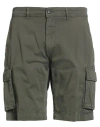 Liu •jo Man Man Shorts & Bermuda Shorts Military Green Size 40 Cotton, Elastane In Green