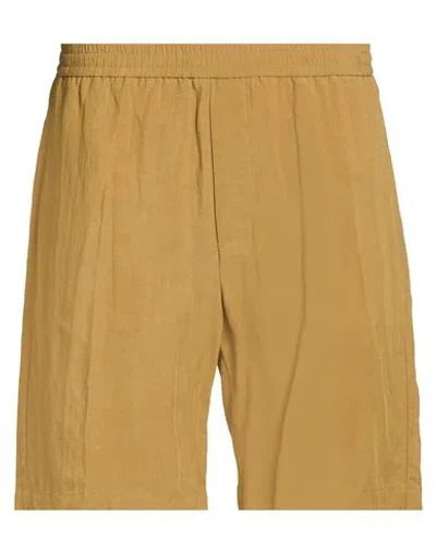 Liu •jo Man Man Shorts & Bermuda Shorts Military Green Size 40 Viscose, Linen In Brown