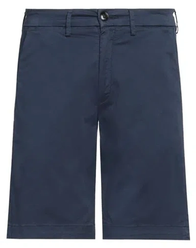 Liu •jo Man Man Shorts & Bermuda Shorts Navy Size 30 Cotton, Elastane In Navy Blue