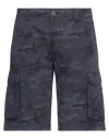 Liu •jo Man Man Shorts & Bermuda Shorts Navy Size 32 Cotton In Navy Blue