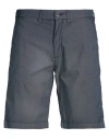 Liu •jo Man Man Shorts & Bermuda Shorts Navy Size 36 Cotton, Polyester, Elastane In Blue