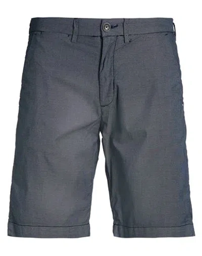 Liu •jo Man Man Shorts & Bermuda Shorts Navy Size 36 Cotton, Polyester, Elastane In Blue