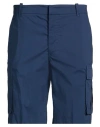Liu •jo Man Man Shorts & Bermuda Shorts Navy Size 38 Cotton, Elastane In Blue