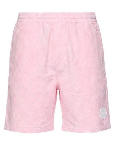 Liu •jo Man Man Shorts & Bermuda Shorts Pink Size 28 Linen