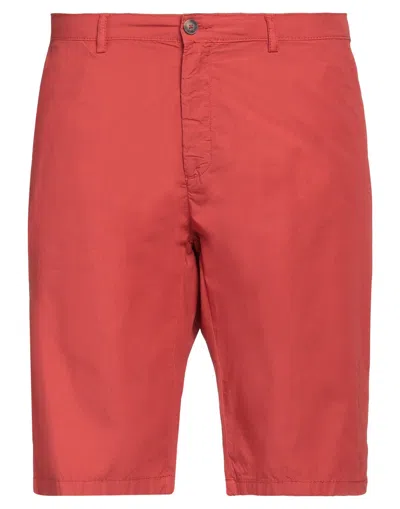 Liu •jo Man Man Shorts & Bermuda Shorts Rust Size 26 Cotton In Red