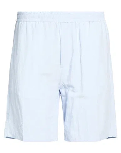 LIU •JO MAN LIU •JO MAN MAN SHORTS & BERMUDA SHORTS SKY BLUE SIZE 38 VISCOSE, LINEN