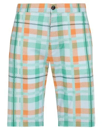 Liu •jo Man Man Shorts & Bermuda Shorts Sky Blue Size Xl Cotton, Elastane