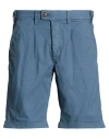 Liu •jo Man Man Shorts & Bermuda Shorts Slate Blue Size 28 Cotton, Elastane