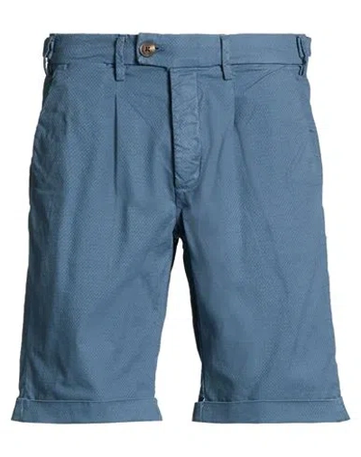 Liu •jo Man Man Shorts & Bermuda Shorts Slate Blue Size 28 Cotton, Elastane