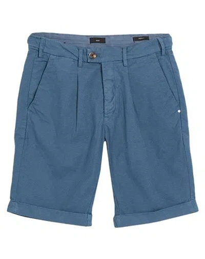 Liu •jo Man Man Shorts & Bermuda Shorts Slate Blue Size 30 Cotton, Elastane