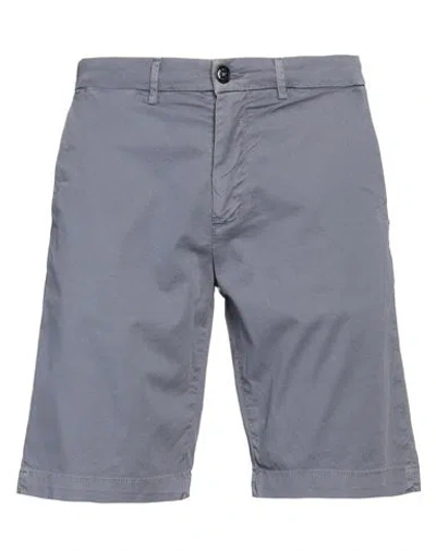 Liu •jo Man Man Shorts & Bermuda Shorts Slate Blue Size 40 Cotton, Elastane In Blue