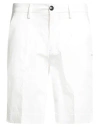 Liu •jo Man Man Shorts & Bermuda Shorts White Size 26 Cotton, Elastane