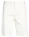 Liu •jo Man Man Shorts & Bermuda Shorts White Size 30 Cotton, Elastane In White