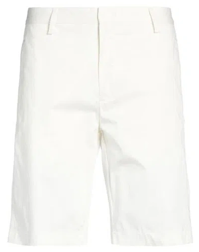 Liu •jo Man Man Shorts & Bermuda Shorts White Size 30 Cotton, Elastane