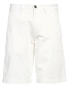 Liu •jo Man Man Shorts & Bermuda Shorts White Size 46 Cotton, Elastane
