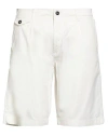 Liu •jo Man Man Shorts & Bermuda Shorts White Size 38 Cotton, Elastane In White