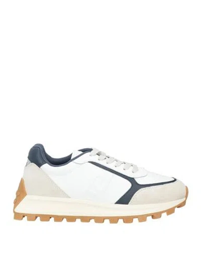 Liu •jo Man Man Sneakers White Size 7 Leather, Synthetisches Material