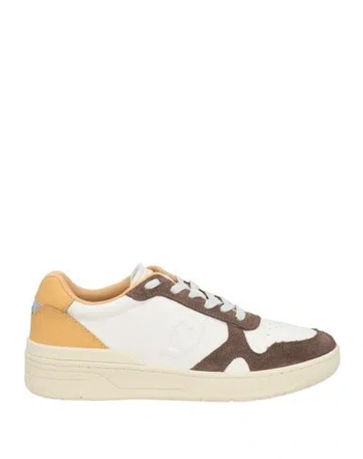 Liu •jo Man Man Sneakers Brown Size 9 Leather In White