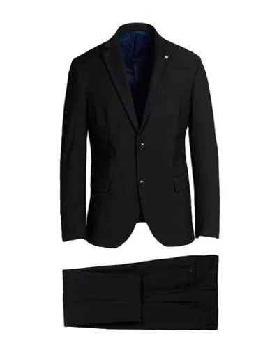 Liu •jo Man Man Suit Black Size 40 Polyester, Wool, Elastane