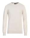 Liu •jo Man Man Sweater Beige Size 3xl Merino Wool, Acrylic In Beige