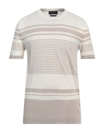 Liu •jo Man Man Sweater Beige Size L Linen, Cotton