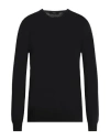 Liu •jo Man Man Sweater Black Size M Cotton, Linen In Black