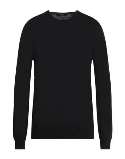 Liu •jo Man Man Sweater Black Size M Cotton, Linen