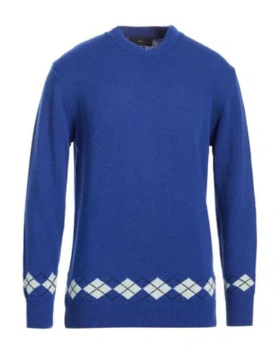 Liu •jo Man Man Sweater Blue Size M Wool, Polyamide
