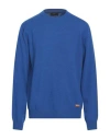 Liu •jo Man Man Sweater Blue Size Xxl Wool In Blue