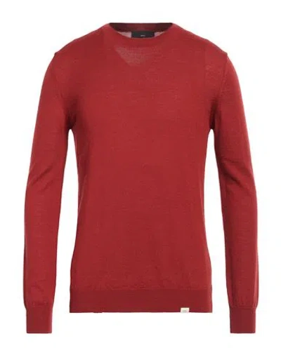 Liu •jo Man Man Sweater Brick Size L Merino Wool, Acrylic In Red