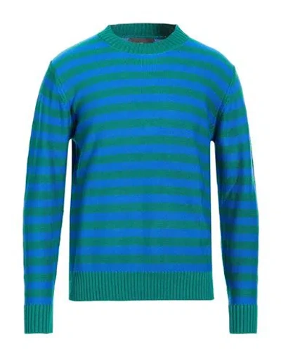 Liu •jo Man Man Sweater Bright Blue Size Xxl Cotton, Polyester, Polyamide, Acrylic, Wool