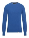 Liu •jo Man Man Sweater Bright Blue Size Xxl Virgin Wool, Cashmere In Blue