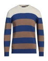 Liu •jo Man Man Sweater Bright Blue Size Xl Wool, Polyamide In Blue