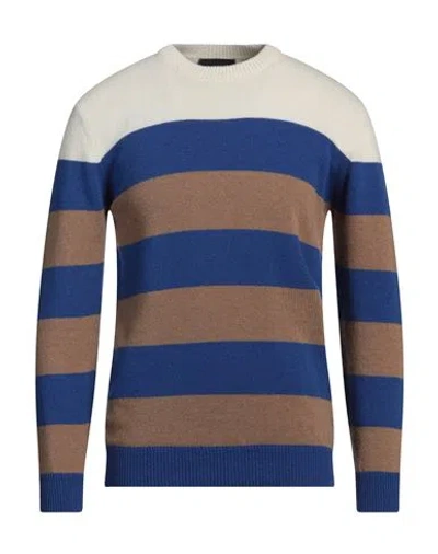 Liu •jo Man Man Sweater Bright Blue Size Xl Wool, Polyamide