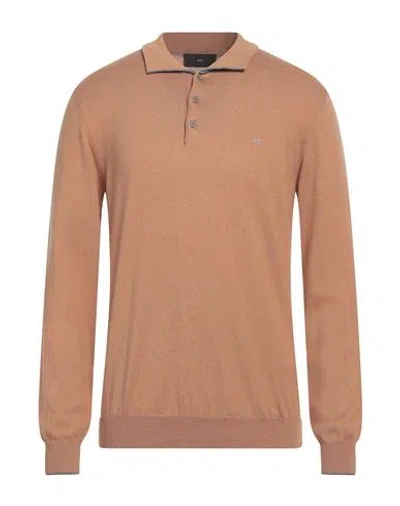 Liu •jo Man Man Sweater Camel Size Xxl Cotton, Cashmere In Beige