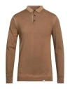 Liu •jo Man Man Sweater Camel Size L Virgin Wool