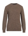 Liu •jo Man Man Sweater Camel Size M Wool, Polyamide In Beige