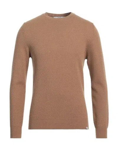 Liu •jo Man Man Sweater Camel Size S Wool, Acrylic, Polyamide In Brown