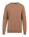 Liu •jo Man Man Sweater Camel Size Xxl Wool, Viscose, Polyamide, Cashmere In Beige