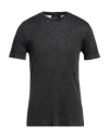 Liu •jo Man Man Sweater Charcoal Size M Cotton In Grey