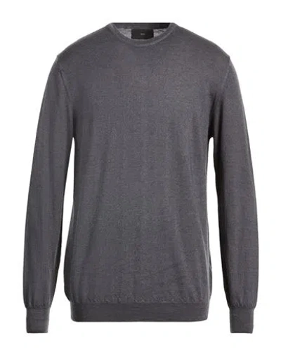 Liu •jo Man Man Sweater Charcoal Size Xxxl Virgin Wool In Gray