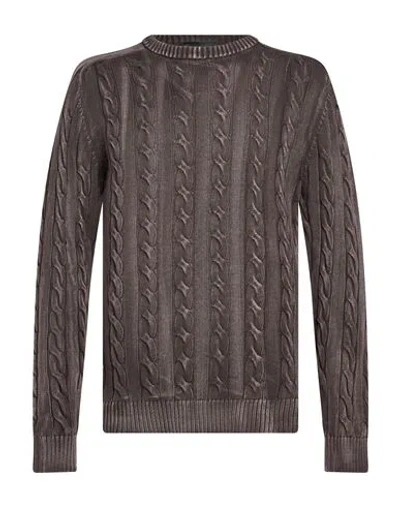 Liu •jo Man Man Sweater Chocolate Brown Size 3xl Cotton