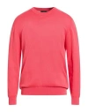 Liu •jo Man Man Sweater Coral Size Xl Cotton In Red