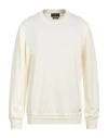 Liu •jo Man Man Sweater Cream Size 3xl Wool In White