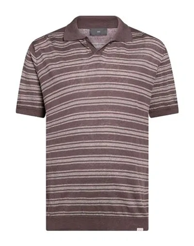 Liu •jo Man Man Sweater Dark Brown Size Xxl Linen, Cotton