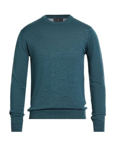 Liu •jo Man Man Sweater Deep Teal Size S Acrylic, Wool In Green